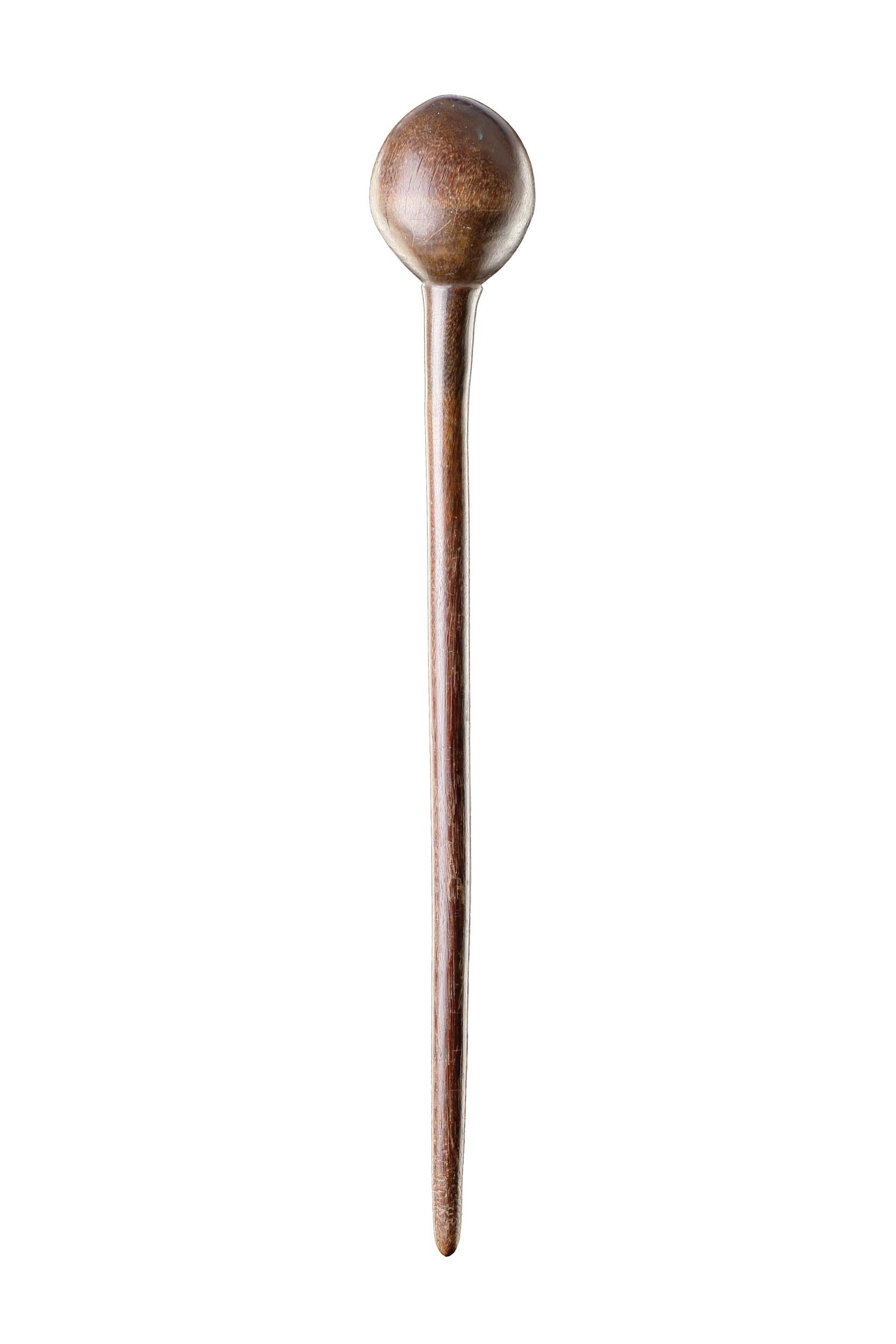 South African Zulu Ceremonial Carved Rhinoceros Horn Prestige Knobkerrie or Sceptre